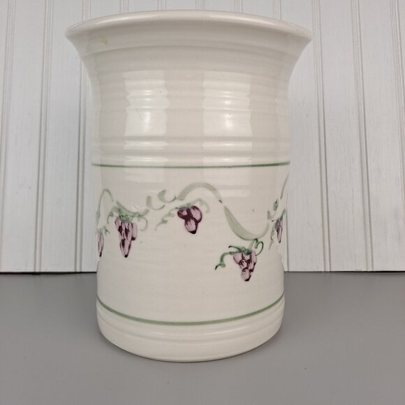 Signed Studio Pottery Vase, Utensil Holder, Planter - Picture 1 of 6